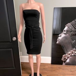 “All American” Black Bandeau Top MIDI Dress. Very Classy & Sexy. Size US 4.